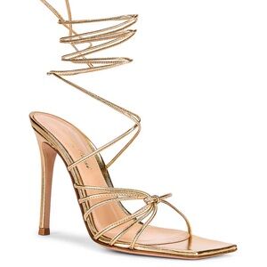 Gianvito Rossi Metallic Leather Sandals size 38.5